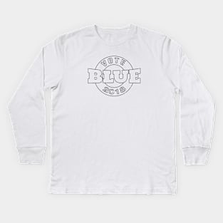 Vote Blue Kids Long Sleeve T-Shirt